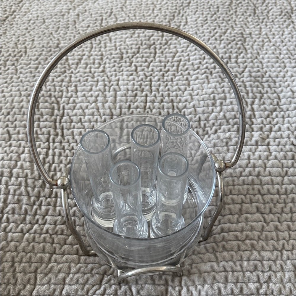 Ice Bucket with Short Glasses